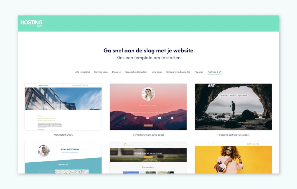 fotografie portfolio website